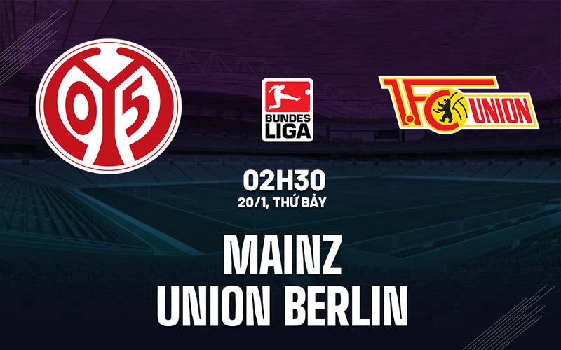 Soi kèo siêu chuẩn Mainz vs Union Berlin, 02h30 ngày 20/01/2024